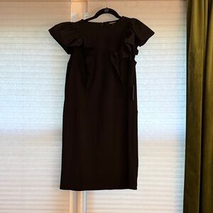 Express Black Ruffle Dress